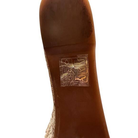 TORY BURCH Plata Royal MAJORCA Platform Wedge Peep Toe Sandals 39/9 - Picture 13 of 13